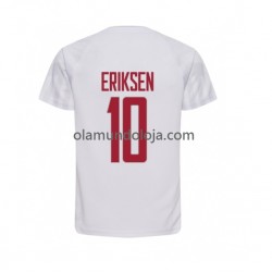 Camisola Dinamarca Christian Eriksen 10 Homem Equipamento Segundo Copa do Mundo 2022 Manga Curta
